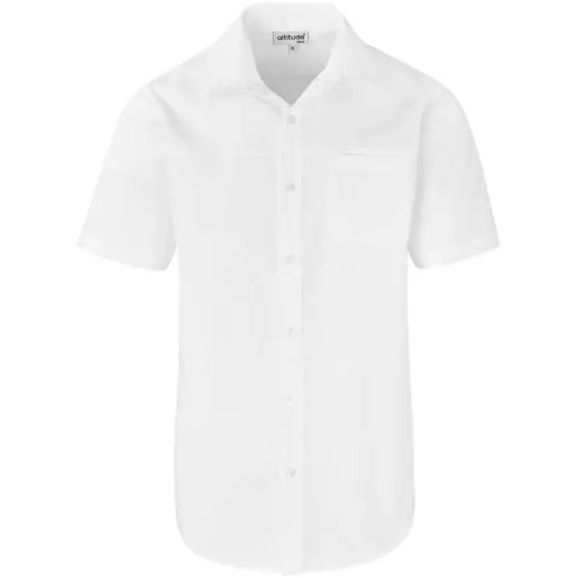 Mens Short Sleeve Empire Shirt White Front